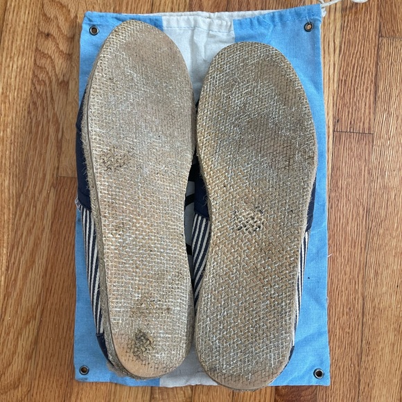 Navy Striped Toms Slip-ons - Picture 3 of 3